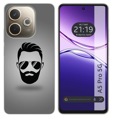 Custodia In Silicone Per Oppo A5 Pro 5G Motivo Barba Disegni