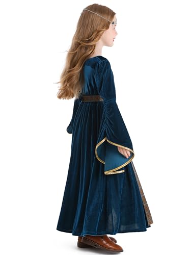 Disfraz renacentista medieval para niñas miniatura 5