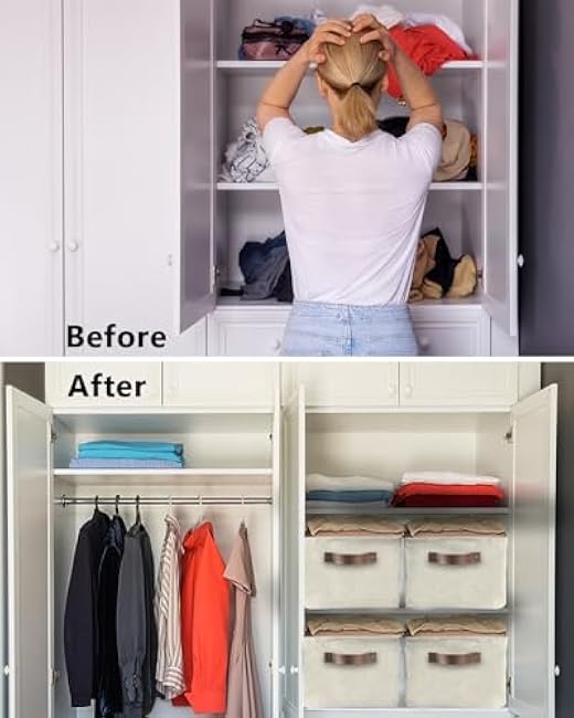 Personalized Gift for Women, Customs Basket with Name Storage Bins for Organizing Shelves, Letter V Customized Closet Organizers, Monogram Words Collapsible Custom Storage Boxes with Handle