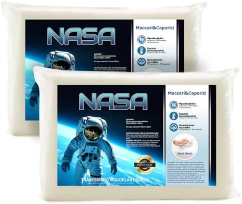 Kit 2 Travesseiro Nasa Premium para fronha 50cmx70cm 14cm de Altu...