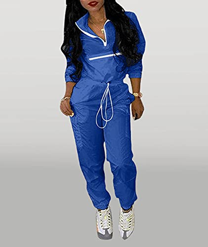 HAHAEMMA Trainingspak voor dames, regenpak, waterdicht, winddicht, splitspak, ritssluiting, ultralichte regenjas… - Image 4