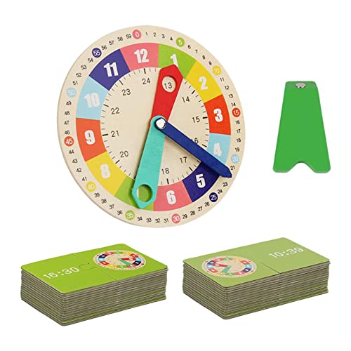 LOOM TREE® Multifunctional Wooden Clock Kids Toys Teaching Aids for Kindergarden School | Toys for Baby | Developmental Baby Toys Deal