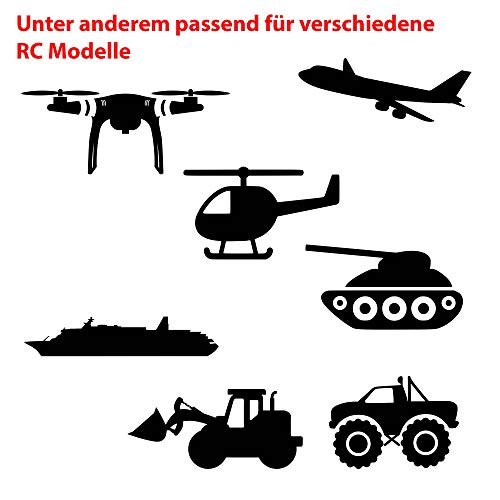Akku 7.2V 1800mAh NI-MH HBX Stecker u. a. passend f&uuml;r Huina Bagger 1350, 1550, Revell Digger 2.0 24924 43590, Amewi 22403 SM-Plug f&uuml;r RC Fahrzeuge, Trucks, Boote, Schiffe, Crawler, Buggy, Panzer