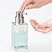 mDesign Rectangle Glass Refillable Liquid Soap Dispenser Pump Bottle for Bathroom Vanity, Countertop, Sink, Holds Hand Soap/Sanitizer, and Essential Oils, Casi Collection, 2 Pack, Clear/Brushed Chrome