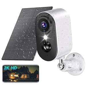 LIWAN Security Cameras Wireless Outdoor, 2K Wireless Solar Cameras for Home Security, Battery Powered WiFi Surveillance Camera with Color Night Vision/PIR Human Detection/Cloud/Local Storage
