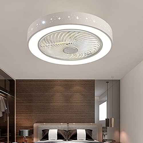 Ventilador De Techo Con Iluminación, Lampara De Techo Ventilador De 6