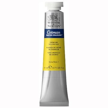 Winsor & Newton 308109 Cotman 21ml Water Colour Tube - Cadmium Yellow Hue