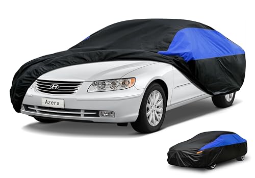 Image of GUNHYI Car Cover Custom Fit Azera Waterproof All Weather, Lightweight Full Exterior Cover for Automobiles Outdoor Sun UV Rain Dust Snow Wind Protection.