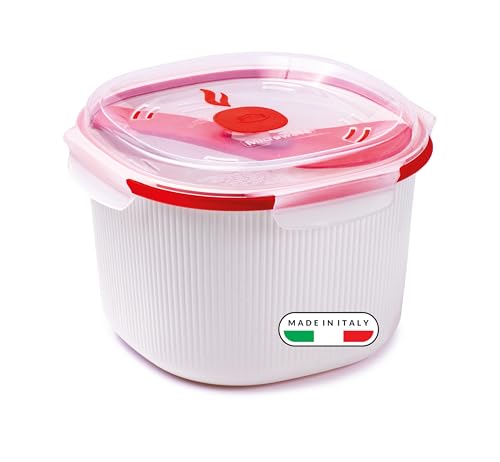 Snips - Olla Arrocera Microondas, Cereales & Rice Cooker 2.70L para Cocina al Vapor Rápida y...