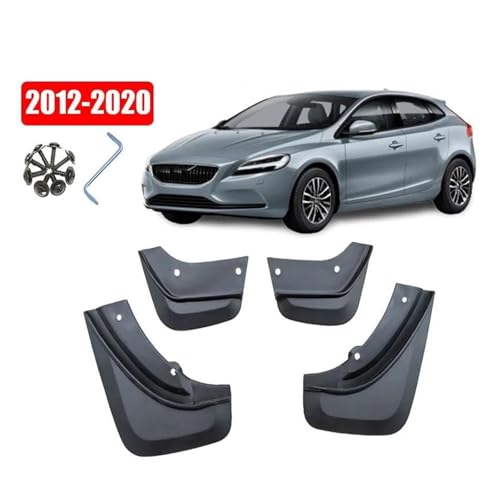 Guardabarros para Volvo V40 2012-2019: set de 4 piezas protectoras contra salpicaduras de barro 3