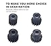 HOPLEX 32P 5mm Hardened Metal Pinion Motor Gear Set 14T 16T 18T 20T with 3.175mm Coupler for RC Buggy Car Monster Truck
