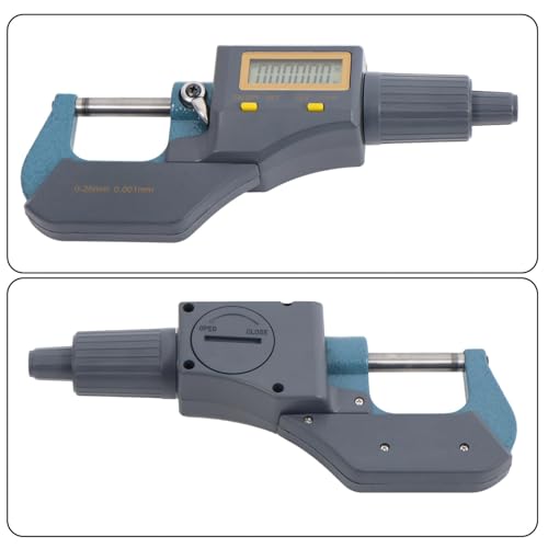 Micromètre numérique avec écran LCD findmall affichage double pouce et métrique commutable - 6