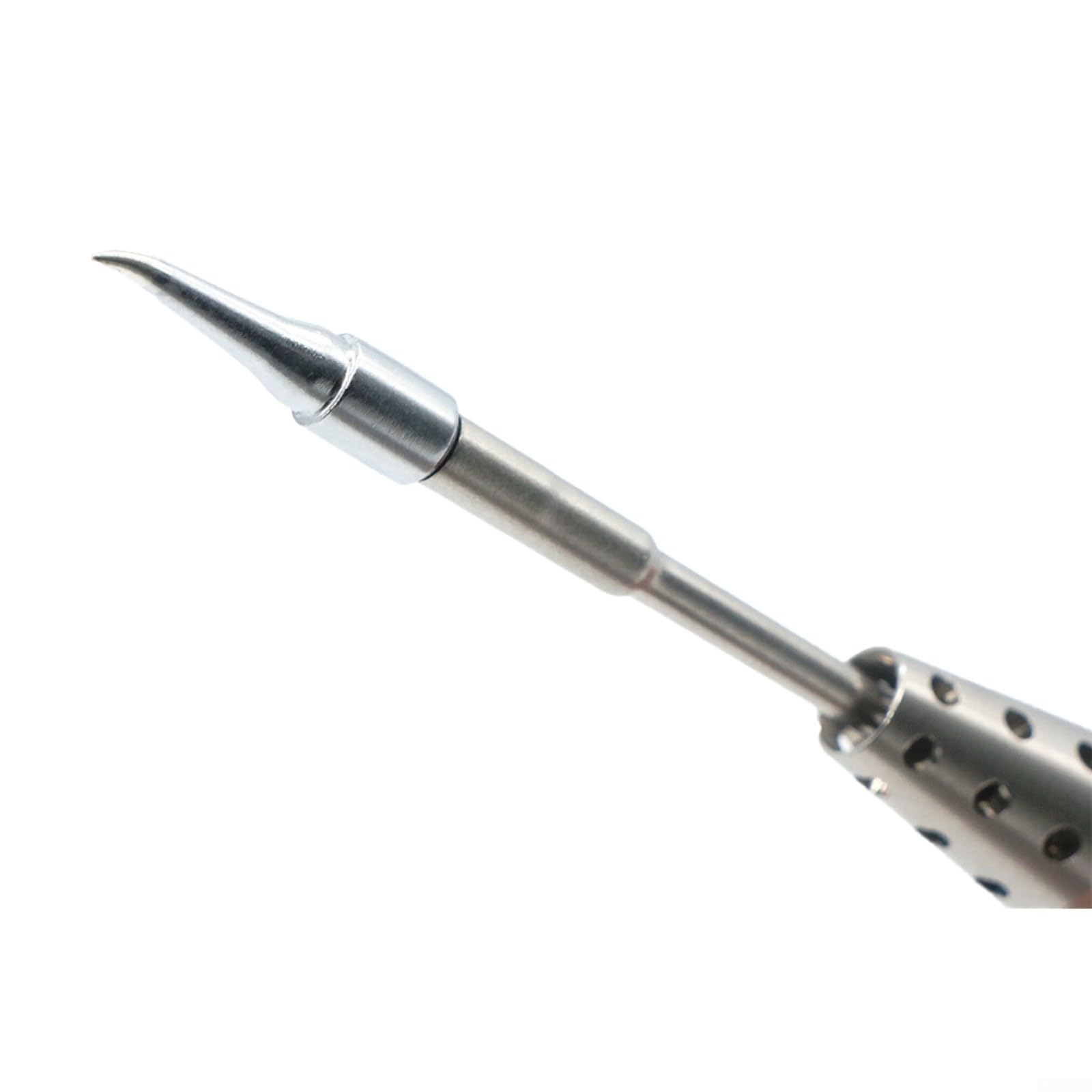 Punta per saldatore in acciaio per Miniware TS1C/TS80, riscaldamento rapido, 3,5 mm, modello B02/D25/J02/BC02/K4, 100 mm (TS-J02)