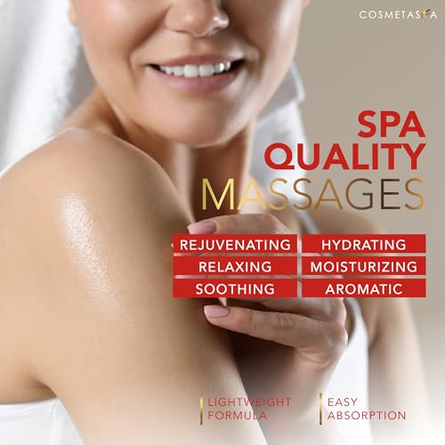 Image of Natural Nourishing Citrus & Coconut Massage Oil- Smooth Glide, Non Greasy Therapeutic Massage Oils with Rejuvenating, Hydrating & Aromatic Essential Oils for Dry Skin, Soothes Muscle & Joints 8.8 oz