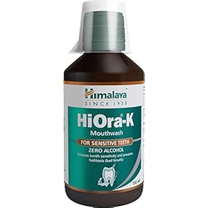 Himalaya Herbals HiOra – K Mouthwash for Sensitive Teeth Sensitivity Bad Breath 150 ml