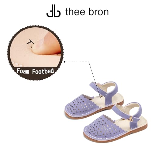 Image of THEE BRON Toddler Girls Espadrilles Sandals Hollow Out Rustic Dress Shoes