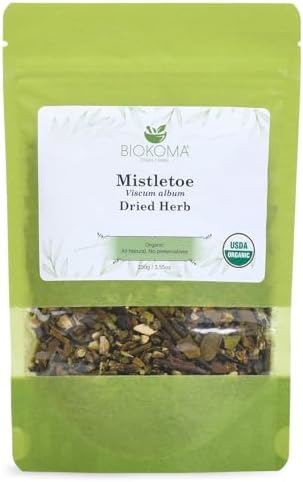 Biokoma Organic Mistletoe Herb 3.55oz Viscum Album Tea Heart Cardio Support