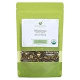 Biokoma Organic Mistletoe Dried Herb 100g (3.55oz) In Resealable Moisture Proof Pouch, USDA Certified Organic - Herbal Tea, No Additives, No Preservatives, No GMO, Kosher