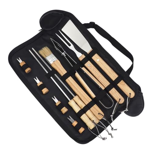 Utensilios para Parrilla Portátiles de Acero Inoxidable miniatura 1