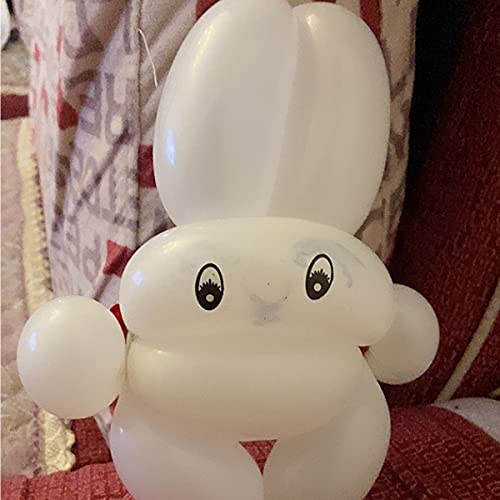 Image of Long Twisting Balloons, Magic Balloons for Animals, Modelling Thickening Latex Balloons, 260Q, for Animal Shape, Birthdays Clowns (White)