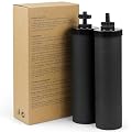 Water Filter Replacement Activated Carbon Filter Elements Replace B.B9-2 Filter Compatible with Ber-key Gravity Water Filtration System and Other Brands, 2 Pack Black Filters for 6000 Gallon Water