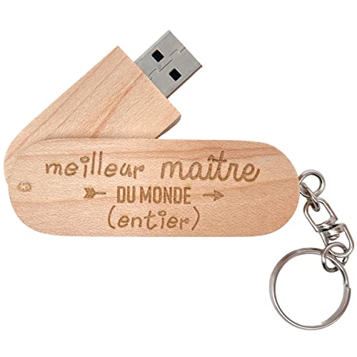 Ernestine - Llave USB 64 GB - Master Original - Regalo de fin de año escolar y ocasión - Regalo para guarderías primarias - Idea para niños - Profesor - Regalo para maestro de escuela