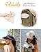 FURTALK Sun Hats for Women Ponytail UPF 50+ Beach Summer Hat Wide Brim Packable Cowboy Hat Beige