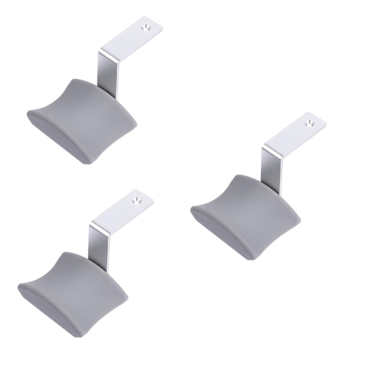 Hemobllo 3piezas Soporte De Auriculares De Aleación De Aluminio y Silicona con Adhesivo Diseño Curvado y Múltiples para Escritorio y Gaming
