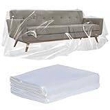 TUAKIMCE 2 Pack Plastic Sofa Cover, Sofa Storage Bag, Waterproof Sofas Protection Cover, Proof Dust Covers for Furniture, Sofa Protector Bags for Sofas, Bed,Couch,Ground, 300cm x 200cm