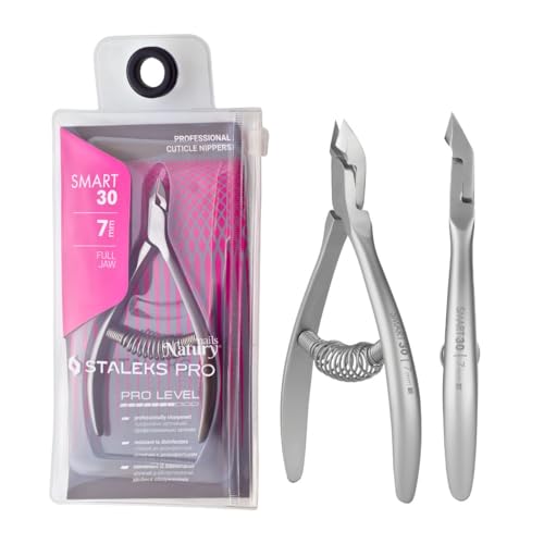 STALEKS PRO by Natury Nails Pinza professionale per cuticole 7 mm. Acciaio inossidabile (Smart 30-7mm)