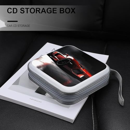 Housse CD fermeture éclair antichoc classeur 40 compartiments plastique moderne - 4