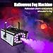 Fog Machine Halloween Outdoor 1200W with 18 LED Lights, Smoke Machine Fog with Remote, Perfect for Party, Stage, Wedding, Indoor
