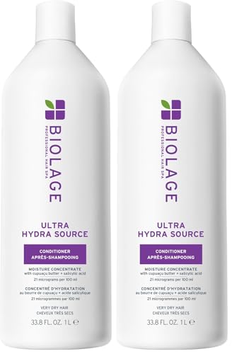 Image of Biolage Ultra Hydra Source Conditioner - For Very Dry Hair | Intensely Moisturizes and Conditions, Prevents Frizz and Flyaways, For Very Dry, Thick, Coarse Hair