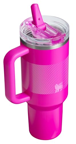 Image of Stanley Quencher ProTour Flip Straw Tumbler with Leakproof Lid 40 oz | Built-In Straw and Handle | Cup Holder Compatible for Travel | Insulated Stainless Steel Cup | BPA-Free | Vivid Violet Fade