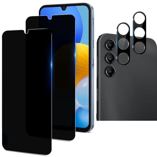 Écran protégé des regards et des chutes avec le verre anti-espion Samsung Galaxy A15 5G x2