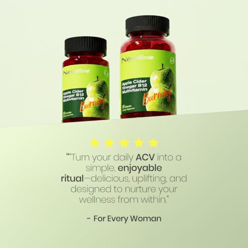 Image of Montue NEWELLME Apple Cider Vinegar Gummies B12 Multivitamin,ACV Supplement Gummy Vitamins,Non GMO, Vegetarian Supplement for Women & Men,Support Normal Energy Levels & Gut Health 30 Gummies (30)