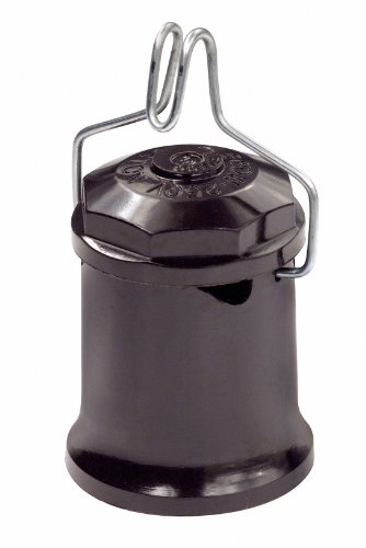 Leviton 167 Medium Base, Two-Piece, Keyless, Incandescent, Phenolic Lampholder, Pin-Type, Single Circuit, Feed-Through, Includes Hook, Black