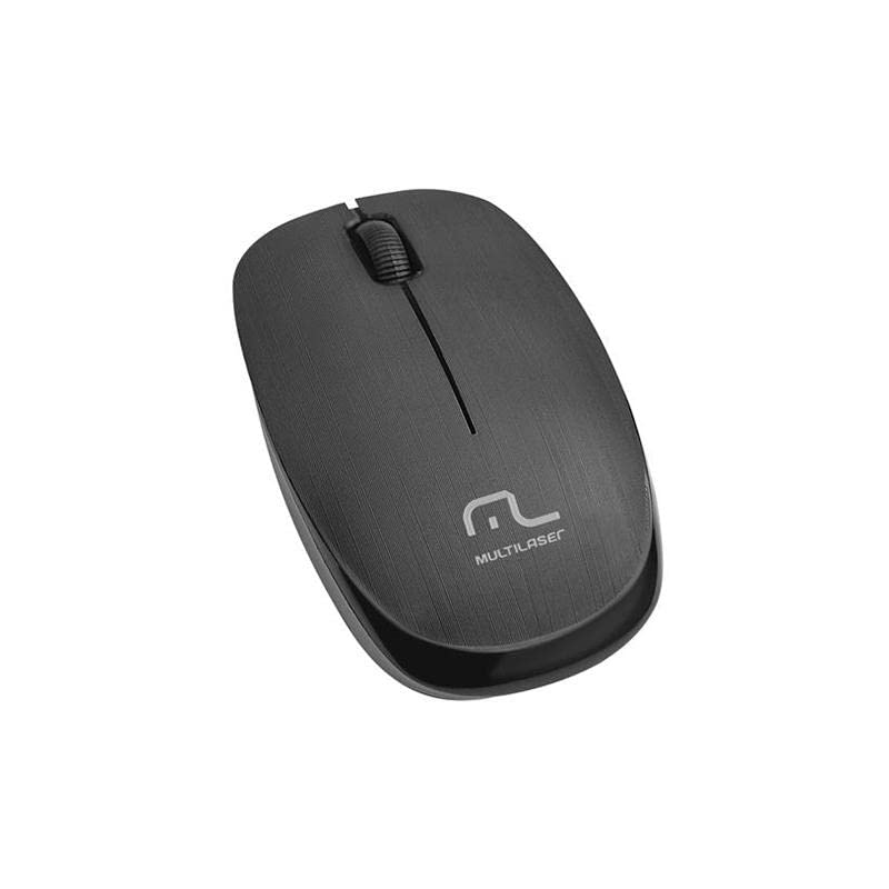 Mouse Multilaser Sem Fio 24 Ghz 1200 Dpi Usb Preto Mo251