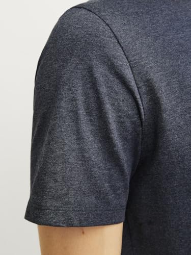 JACK & JONES Herren JJORGANIC Melange Tee SS ON, Insignia Blue/C W. Insignia Bl, XXL – Ansicht 4