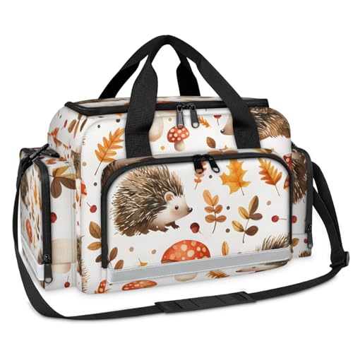 GzLeyigou First Aid Bags Empty, Cute Hedgehog Emergency Bag First Aid Kit Multiple Compartment Kit Carrier On Call Trauma Bag For Paramedics Emergency Medical Supplies Kit