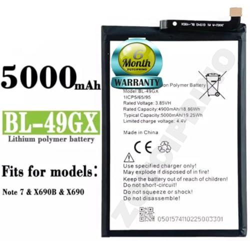 Image of Original BL-49GX Battery for Infinix Hot 11S / Note 10 / Note 7 / X690 / X657 / X6812 / Zero X Neo Battery with 6 Month Warranty****(R281)
