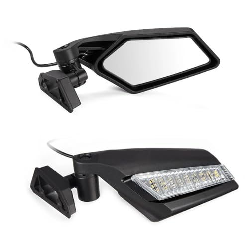Rétroviseurs X3 UTV avec lumière pour éviter les angles morts en Maverick