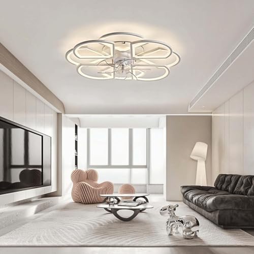 Ventilador de techo para salón de 80cm con iluminación nocturna programable 3