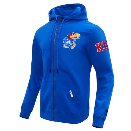 Image of Pro Standard Mens College Classic Chenille Cotton Double Knit Full Zip Hoodie