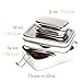 ECOlunchbox Three?in?One Stainless Steel Bento Box (31?oz) – 3?Piece Nesting Lunch Container with Snack Pod – Plastic?Free, Non?Toxic, Dishwasher?Safe, Not Leak-Proof