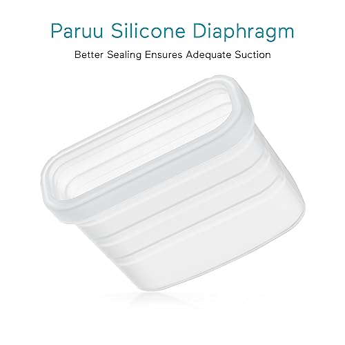 Image of Paruu P10 Duckbill Valves & Silicone Diaphragm, P10 Original Breast Pump Parts, Wearable Breast Pump Replacement Accessories, 2 Pack Set