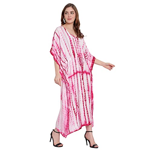 Image of Shopintune Women Tie Dyed Long Kaftan Dress