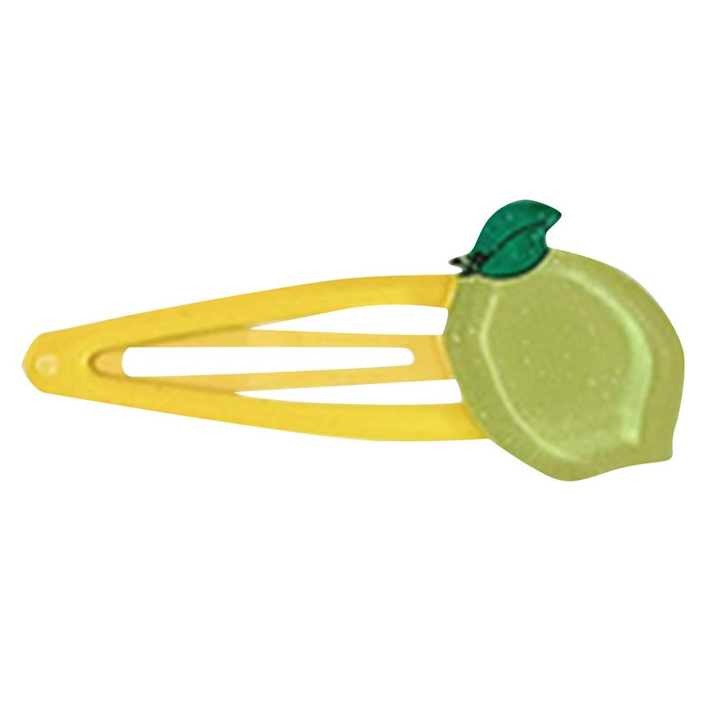 Bylater Fashion Hair Barrettes Sweet Artificial Macaron Acrylic Resin Hairpins for Women Girls Headwear Styling Tools Hair Accessories(P)