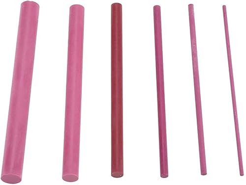 Miniatura 6 de Juego de 6 piedras para afilar cuchillos, kit de afilado de piedra de rubí, afilador cilíndrico de piedra de afilar, herramienta de pulido de