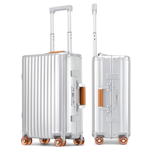 ROAMING 24" Aluminum Hardshell Suitcase with Spinner Wheels
